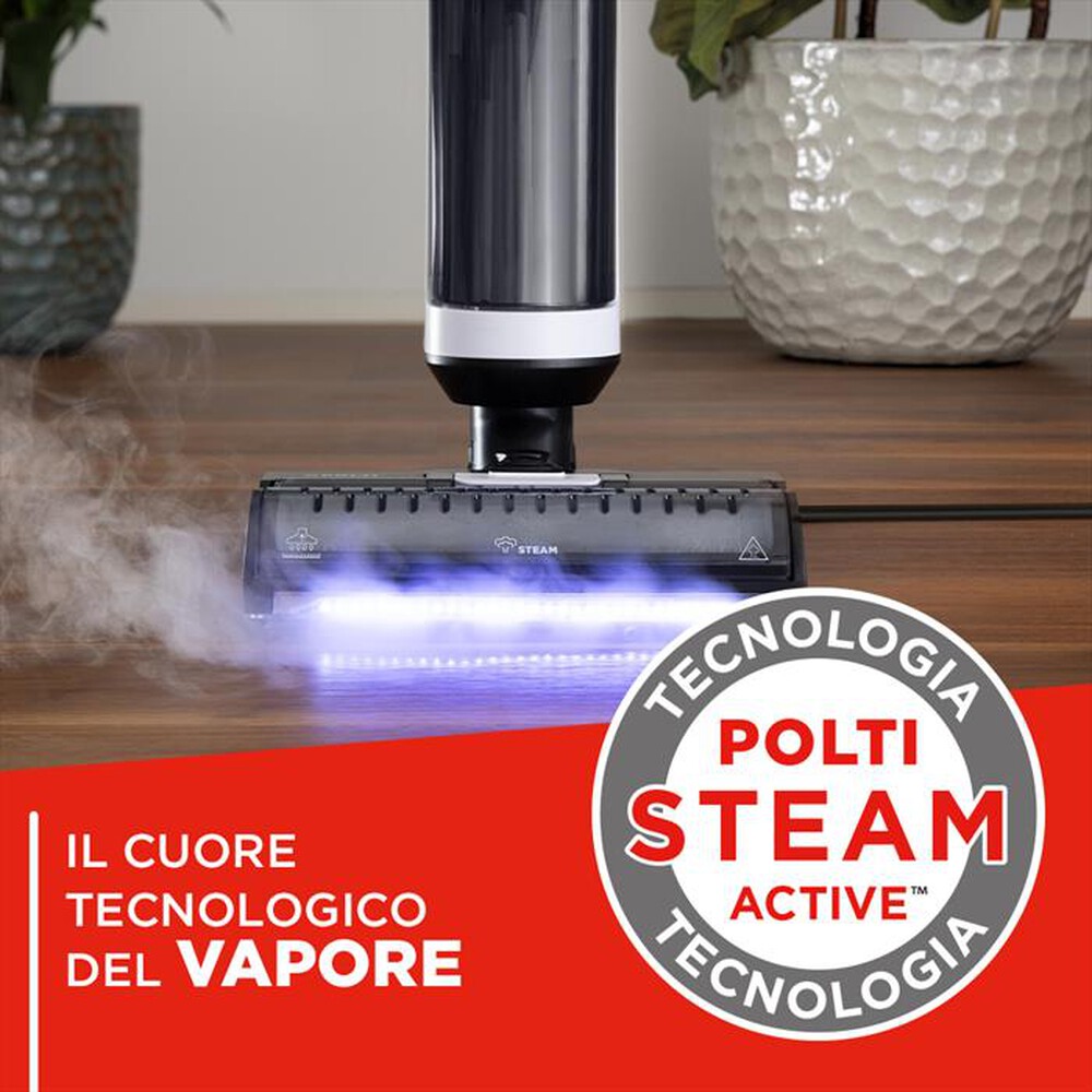 Immagine del prodotto POLTI - Lavapavimenti aspira/lava/igienizzaROLLYSTEAM WD10-bianco/nero