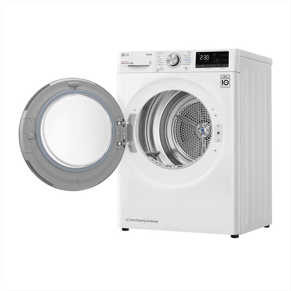 "LG - Asciugatrice RH80V9AVHN - 8 Kg - A+++-Bianco"