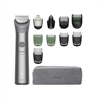 PHILIPS - Rifinitore All-In-One Multigroom S.5000 MG5941/15-grigio chiaro