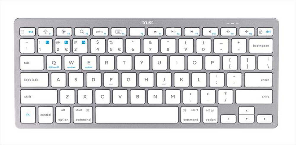 "TRUST - BASICS BLUETOOTH KEYBOARD IT-Silver"