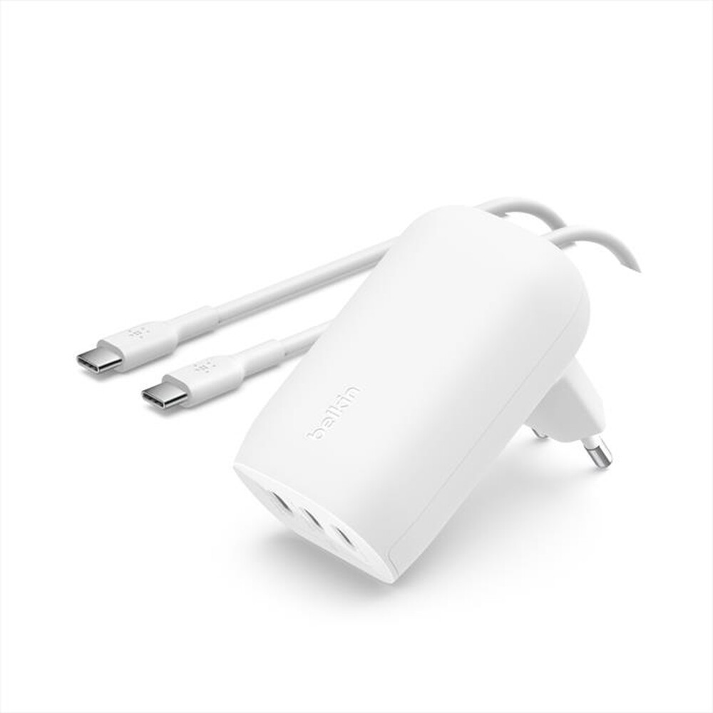 "BELKIN - CARICABATTERIA BOOSTCHARGE DA PARETE 3 USB +CAVO-Bianco"