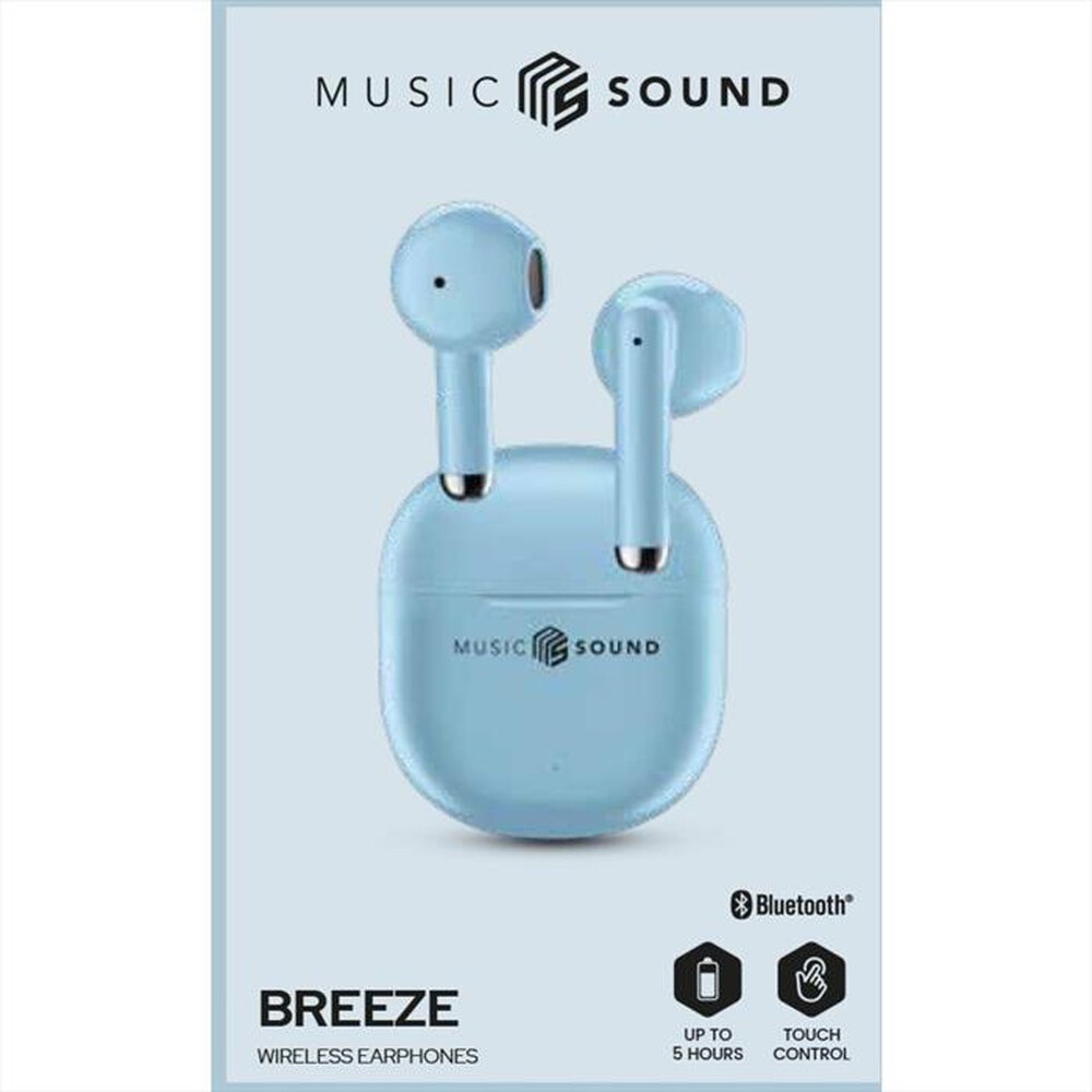 Immagine del prodotto MUSIC SOUND - Auricolare Bluetooth a capsula BREEZE-Azzurro