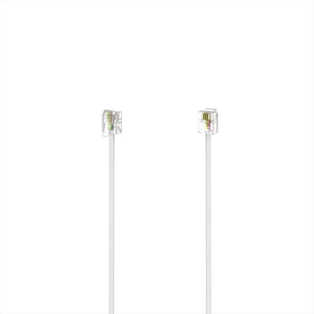 "HAMA - CAVO TELEFONIA M-M 6P4C-Bianco"