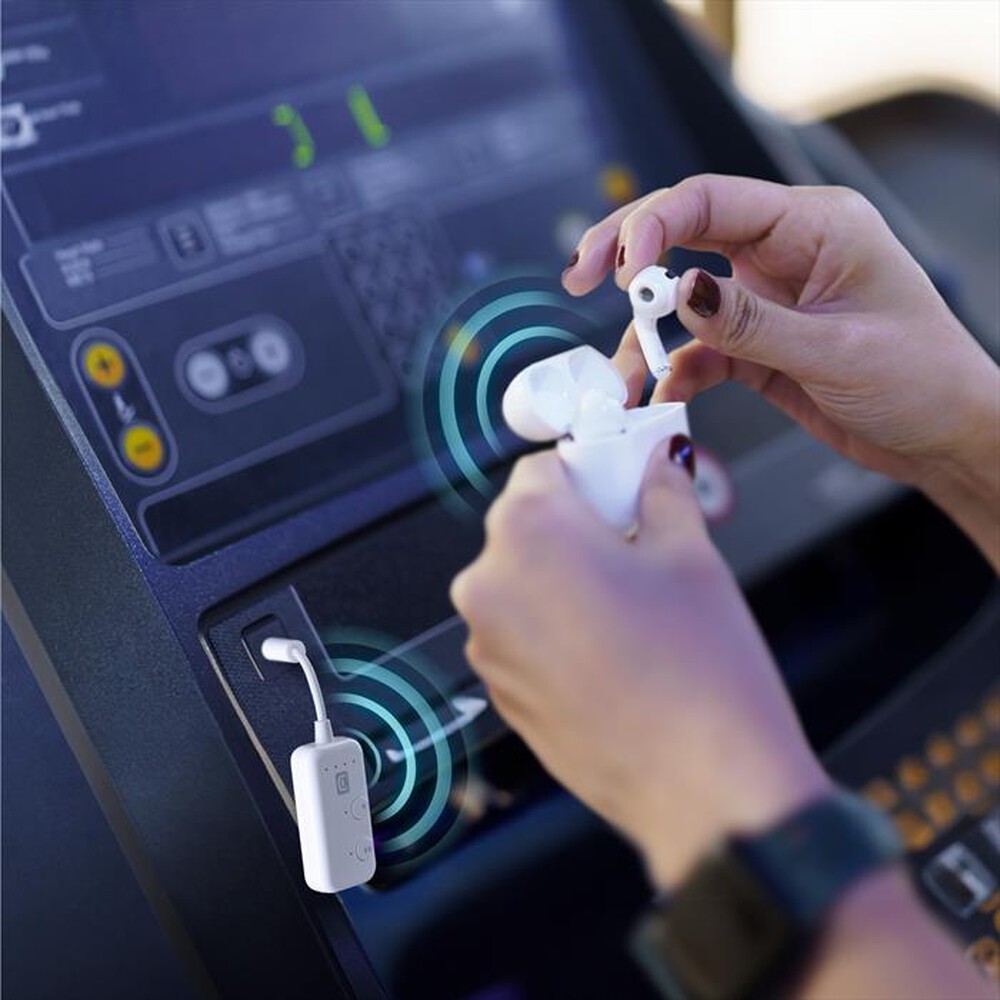 Immagine del prodotto CELLULARLINE - Ricevitori audio bluetooth IN-FLIGHT TRANSMITTER-Bianco