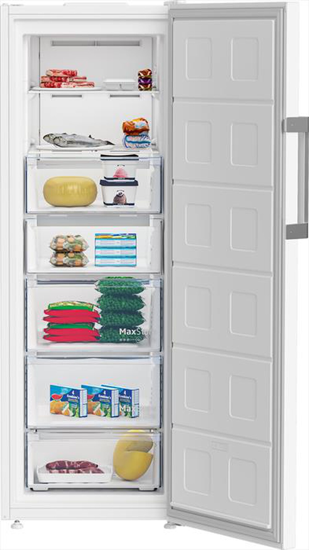 "BEKO - Congelatore verticale B3RFNE294W Classe E 260 lt-Bianco"