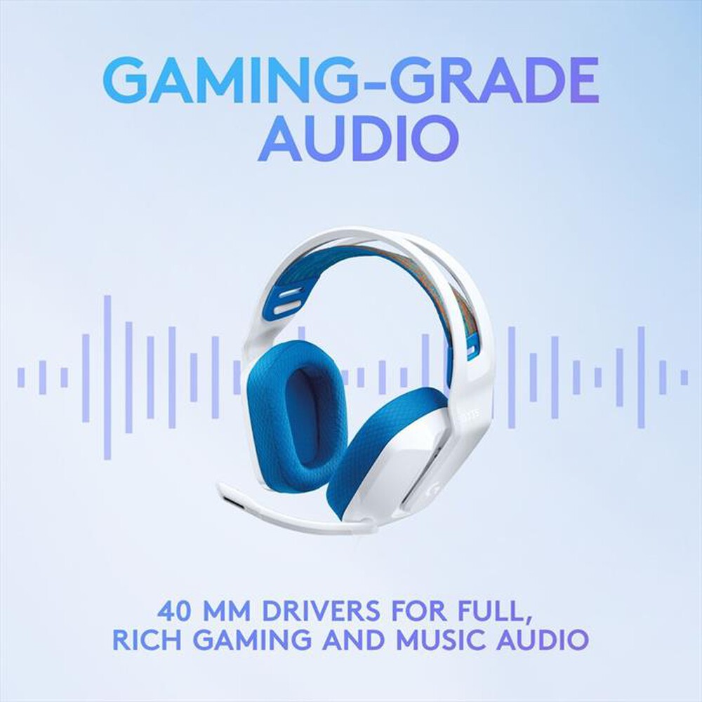 "LOGITECH - G335 Wired Gaming Headset-Bianco"