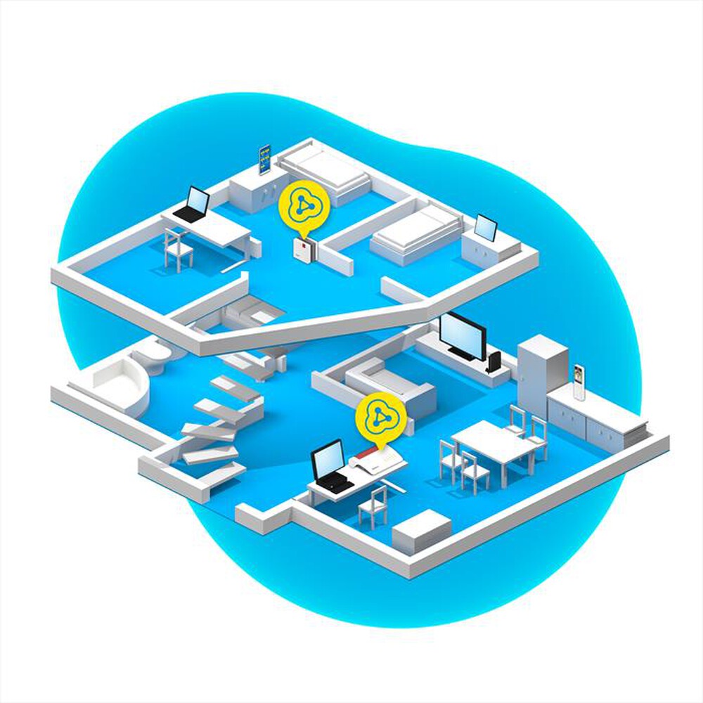 Immagine del prodotto FRITZ! - MESH WI-FI EXTENDER 1600-Bianco / Rosso