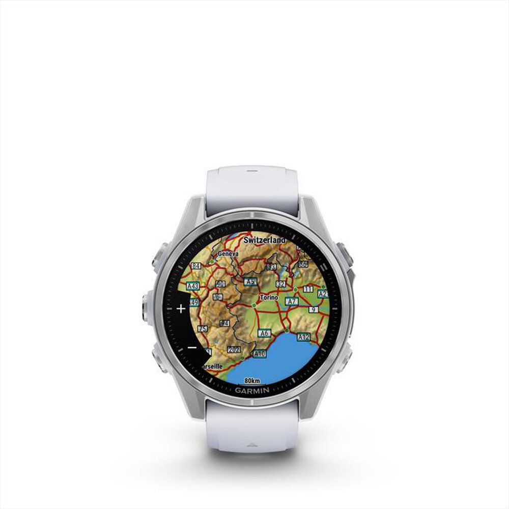 "GARMIN - Smart watch FENIX 8, 43MM-Argento / Bianco"