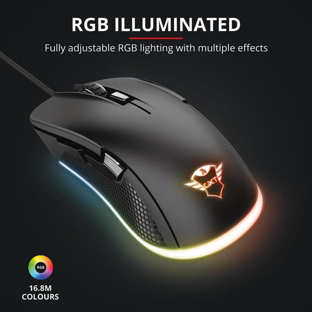 "TRUST - GXT 922 YBAR GAMING MOUSE-Black"