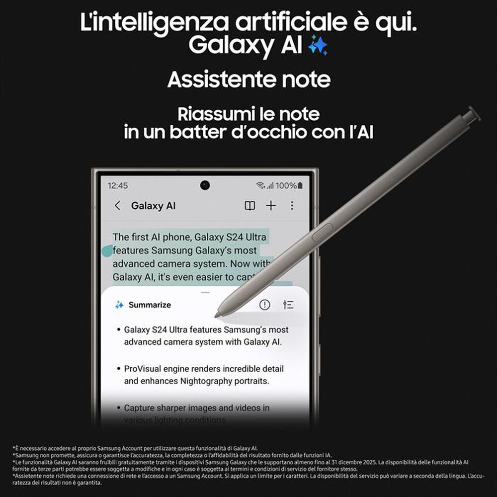 Immagine del prodotto SAMSUNG - GALAXY S24 ULTRA 256GB-Titanium Gray