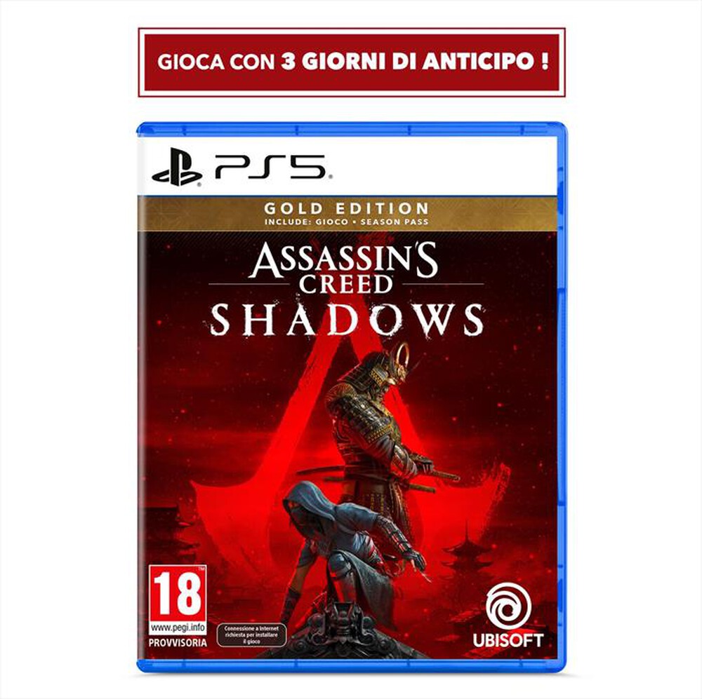 Immagine del prodotto UBISOFT - ASSASSIN'S CREED SHADOWS GOLD ED PS5