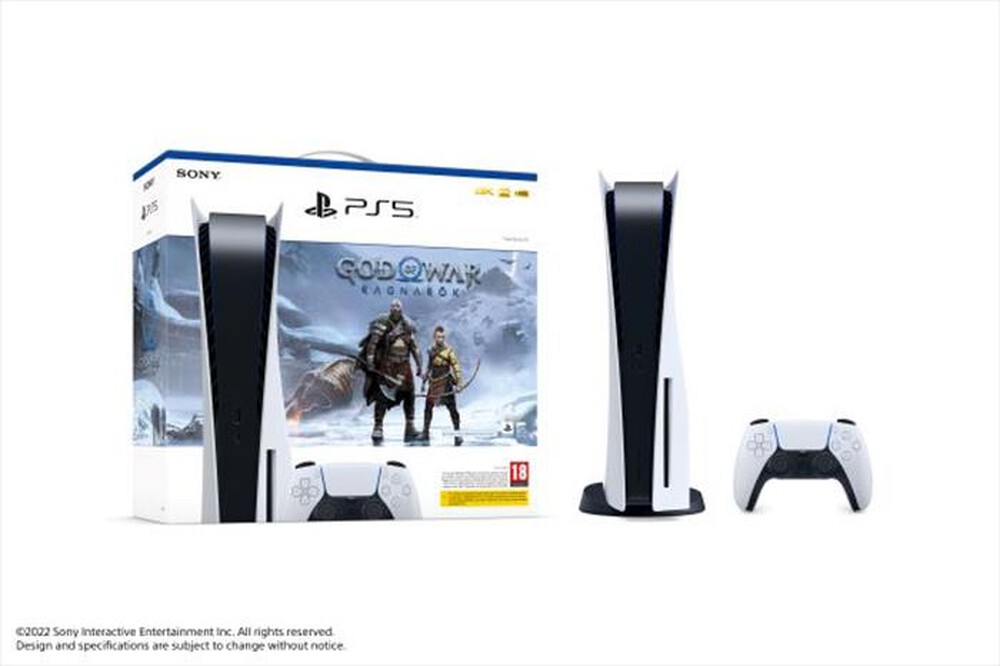 "SONY COMPUTER - PS5 STANDARD C + GOD OF WAR: RAGNAROK VCH"