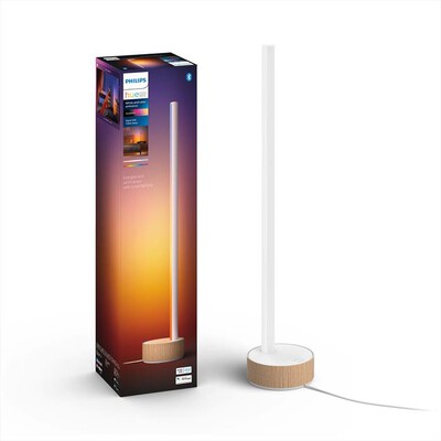 PHILIPS - HUE GRADIENT SIGNE LAMPADA TAVOLO EFFETTO LEGNO-Bianca