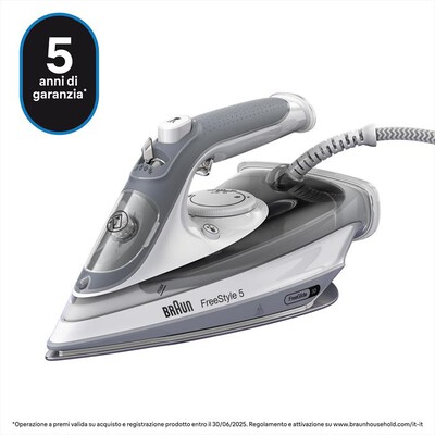 BRAUN - Ferro da stiro a vapore TEXSTYLE 5 SI5078GY-Grigio