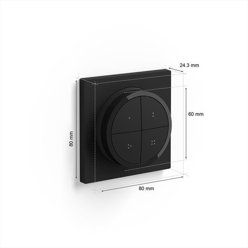 Immagine del prodotto PHILIPS - HUE TAP DIAL SWITCH INTERRUTTORE WIRELESS NERO-Multicolore