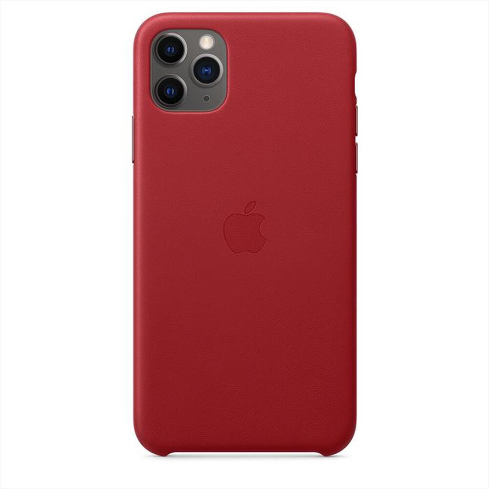 "APPLE - Custodia in pelle per iPhone 11 Pro Max-Rosso"