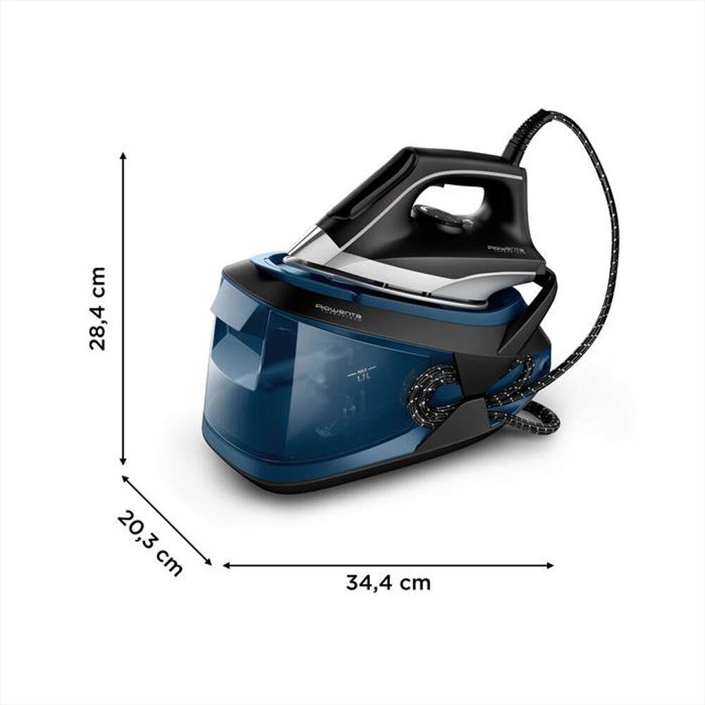 Immagine del prodotto ROWENTA - VR8322 Ferro da stiro a vapore-Nero & Blu Hip Jungle