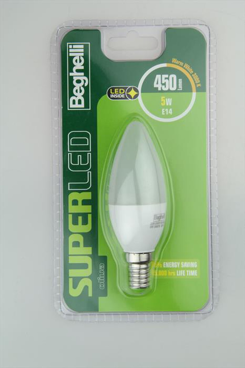 "BEGHELLI - SUPERLED OLIVA 5W E14 3K"