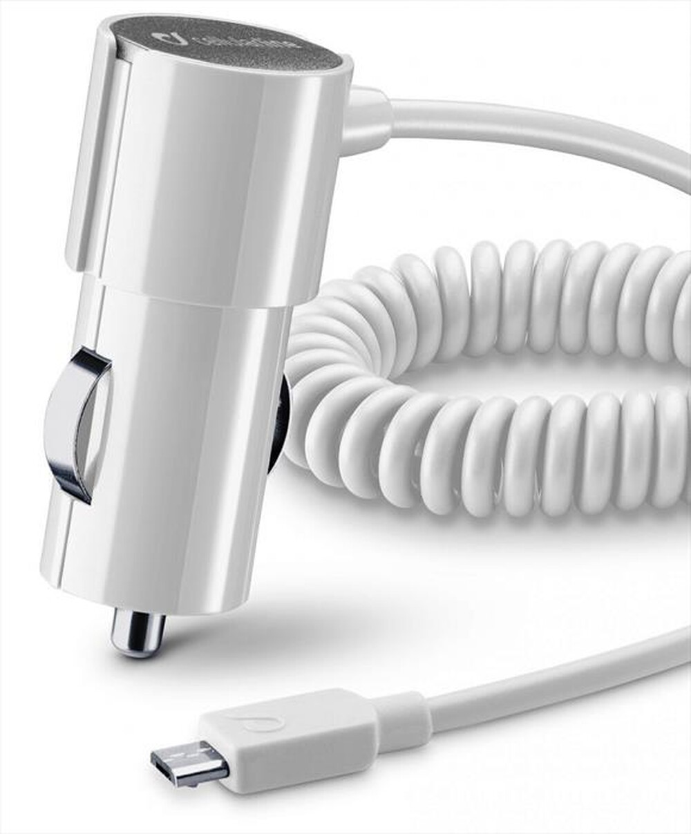 "CELLULARLINE - Car Charger Stylecolor Micro USB-Bianco"