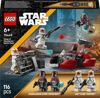 LEGO - STAR WARS Battle Pack Assedio di Mandalore - 75449-Multicolore