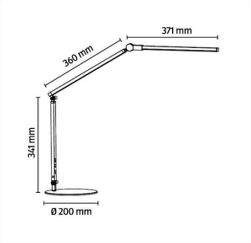 Immagine del prodotto MAJESTIC - Lampada LED tavolo con braccio regolabile ELETTRA-Nero