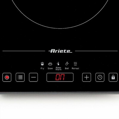 ARIETE - 1997 PIASTRA A INDUZIONE SINGOLA PORTATILE, VETRO-Nero
