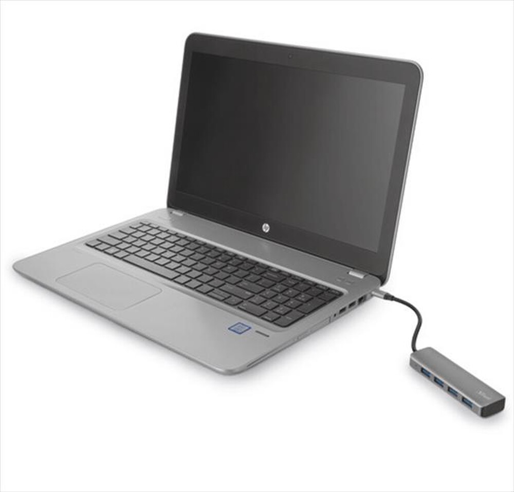 "TRUST - HALYX USB-C 4-PORT USB3.2 HUB-Alluminio"