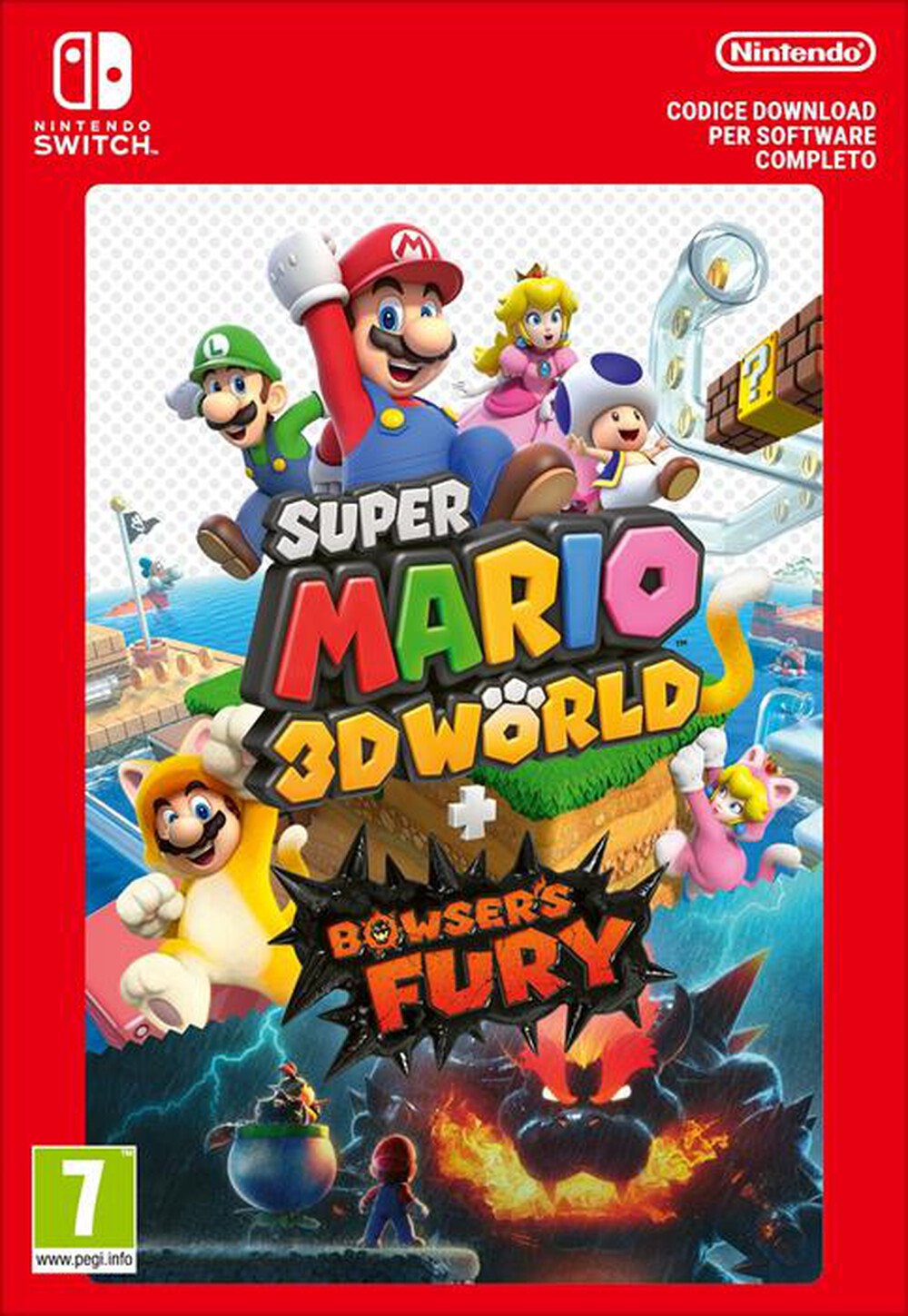 Immagine del prodotto NINTENDO - SUPER MARIO 3DW + BOWSER'S FURY - CODICE DOWNLOAD