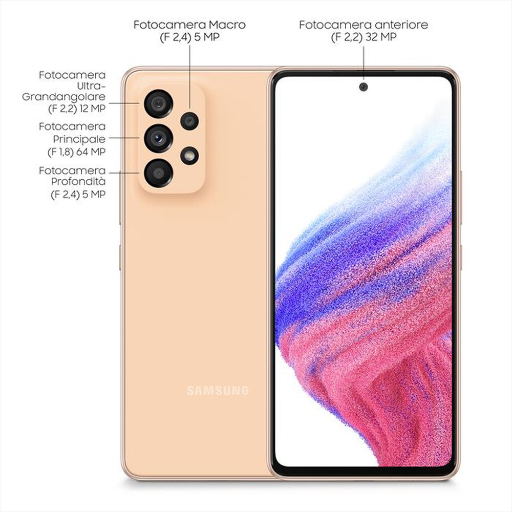 "SAMSUNG - GALAXY A53 5G 128GB-Awesome Peach"