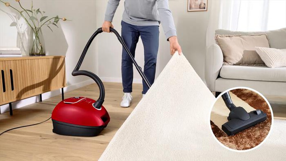 Immagine del prodotto BOSCH - Aspirapolvere a traino BGB41PET1-Nero, Rosso