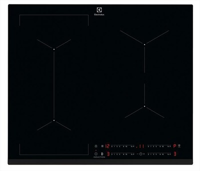 ELECTROLUX - Piano cottura induzione CIL63443 59 cm-Nero