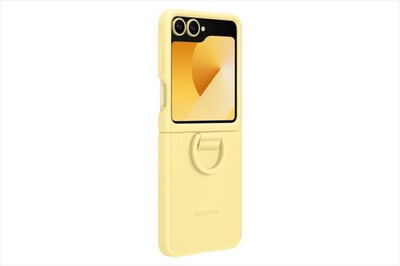 SAMSUNG - Cover SILICONE RING CASE per Galaxy Z Flip6-Yellow