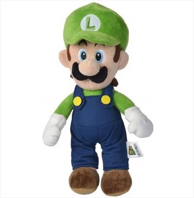 SIMBA - LUIGI PERSONAGGIO PELUCHE CM.30 - LICENZA UFFICIAL-Multicolore