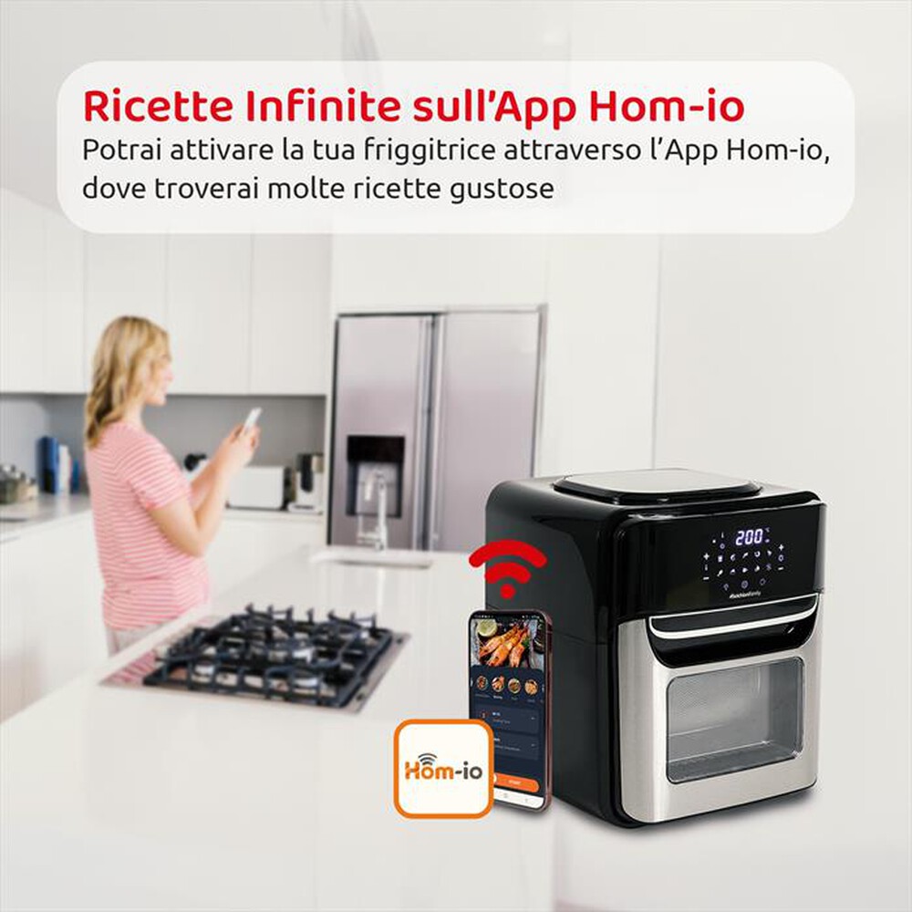 "MELCHIONI FAMILY - Friggitrice ad aria VIRGINIA-nero"