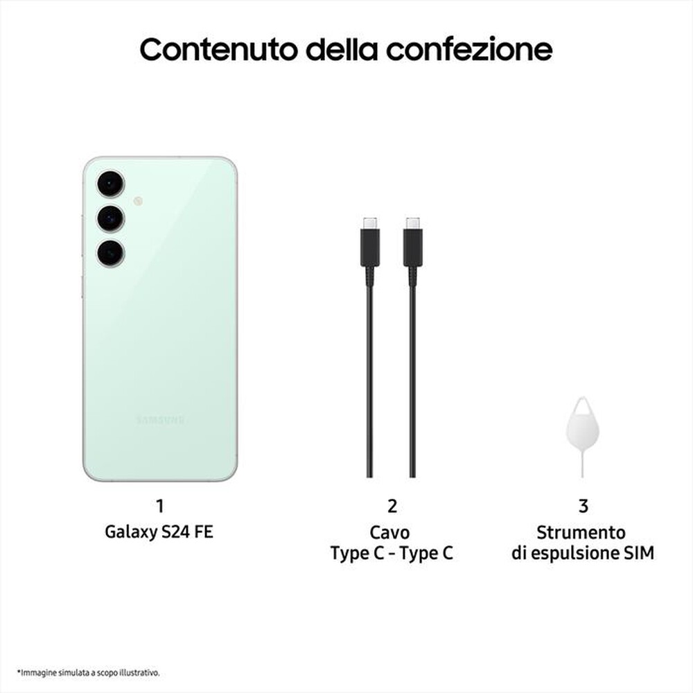 Immagine del prodotto SAMSUNG - Smartphone Galaxy S24 FE 128GB-Mint