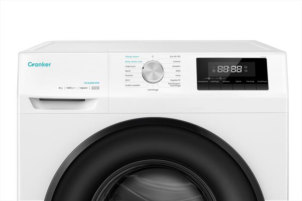 "CRANKER - Lavatrice R-CLARA850 8 Kg Classe A-BIANCO"