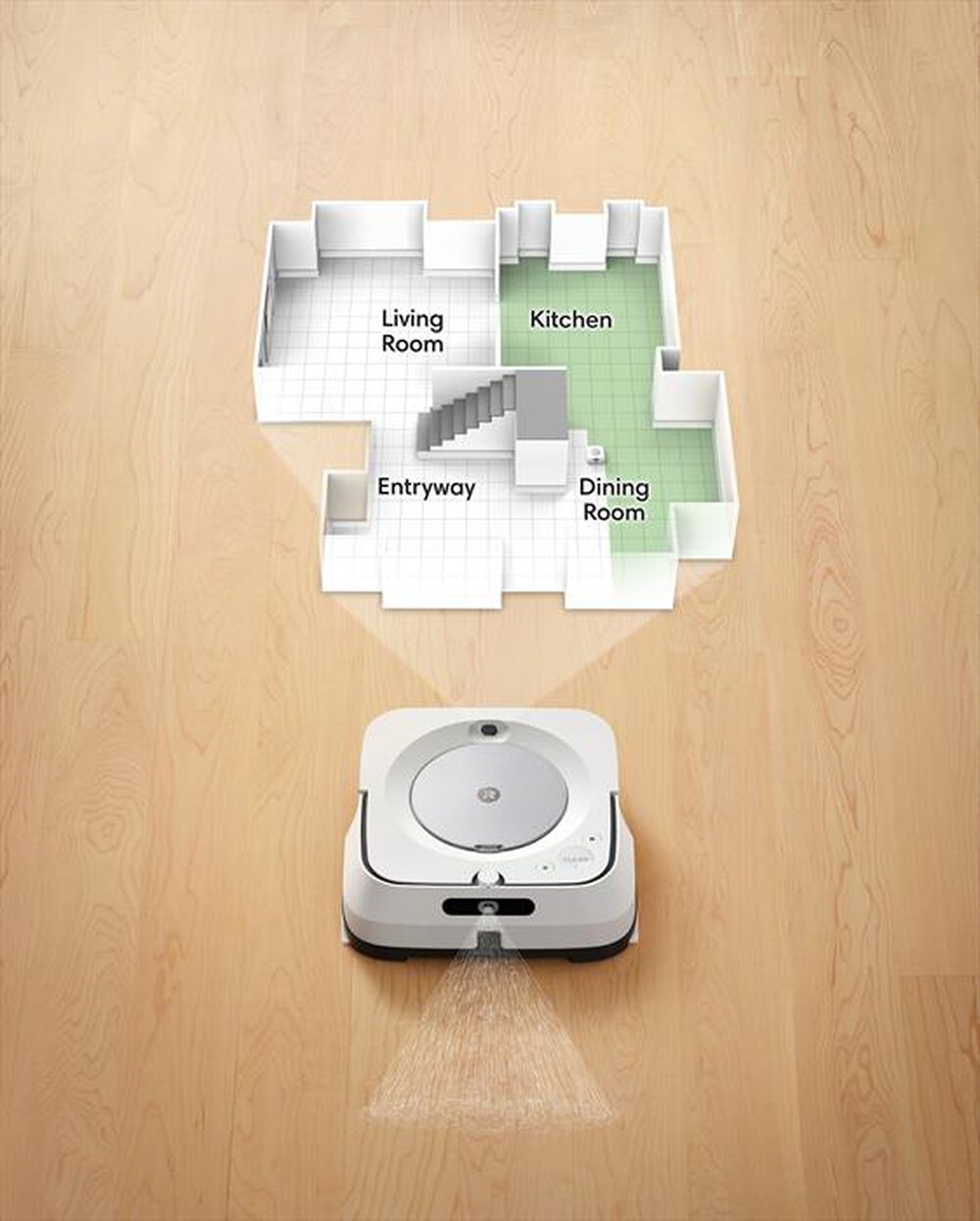 "iROBOT - BRAAVA JET M6 (M6138)-White/Silver"