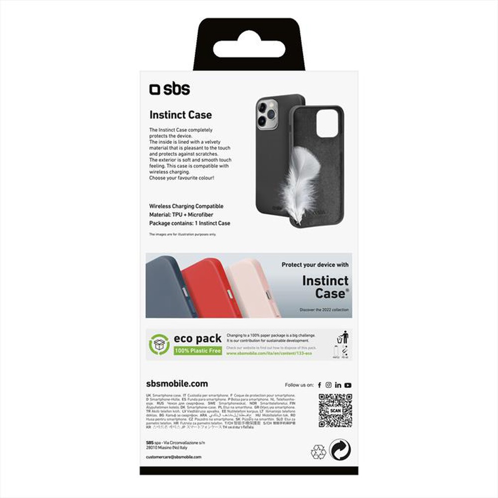 "SBS - Cover Instinct TEINSTIP1467PK iPhone 14 Pro Max-Nero"