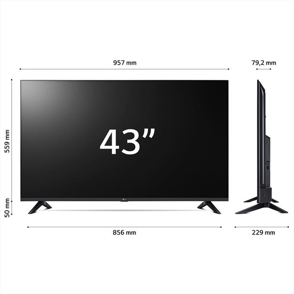 Immagine del prodotto LG - Smart TV LED UHD 4K 43" 43UR74006LB-Nero