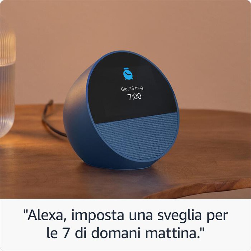 "AMAZON - NUOVO AMAZON ECHO SPOT (MODELLO 2024)-Bianco"