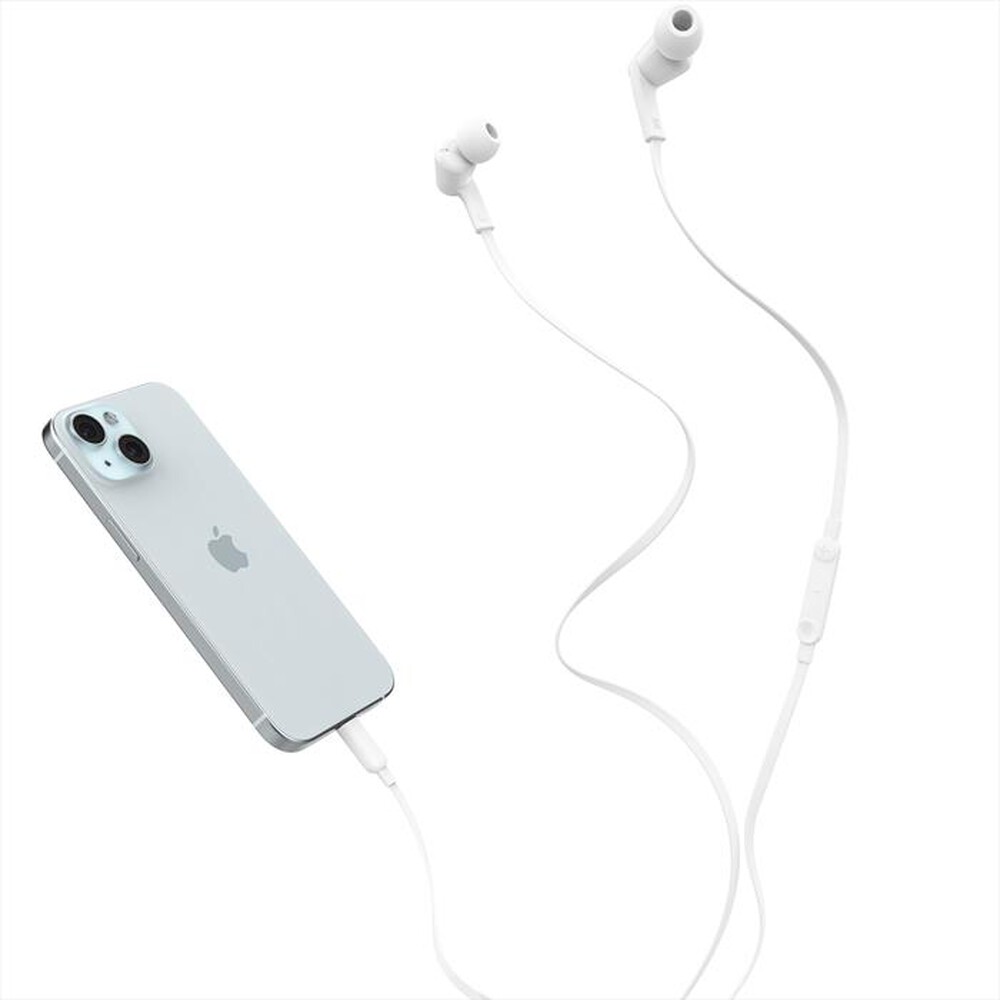 "BELKIN - USB-C EARBUDS W/ ADJUSTABLE VOLUME LIMITER-Bianco"
