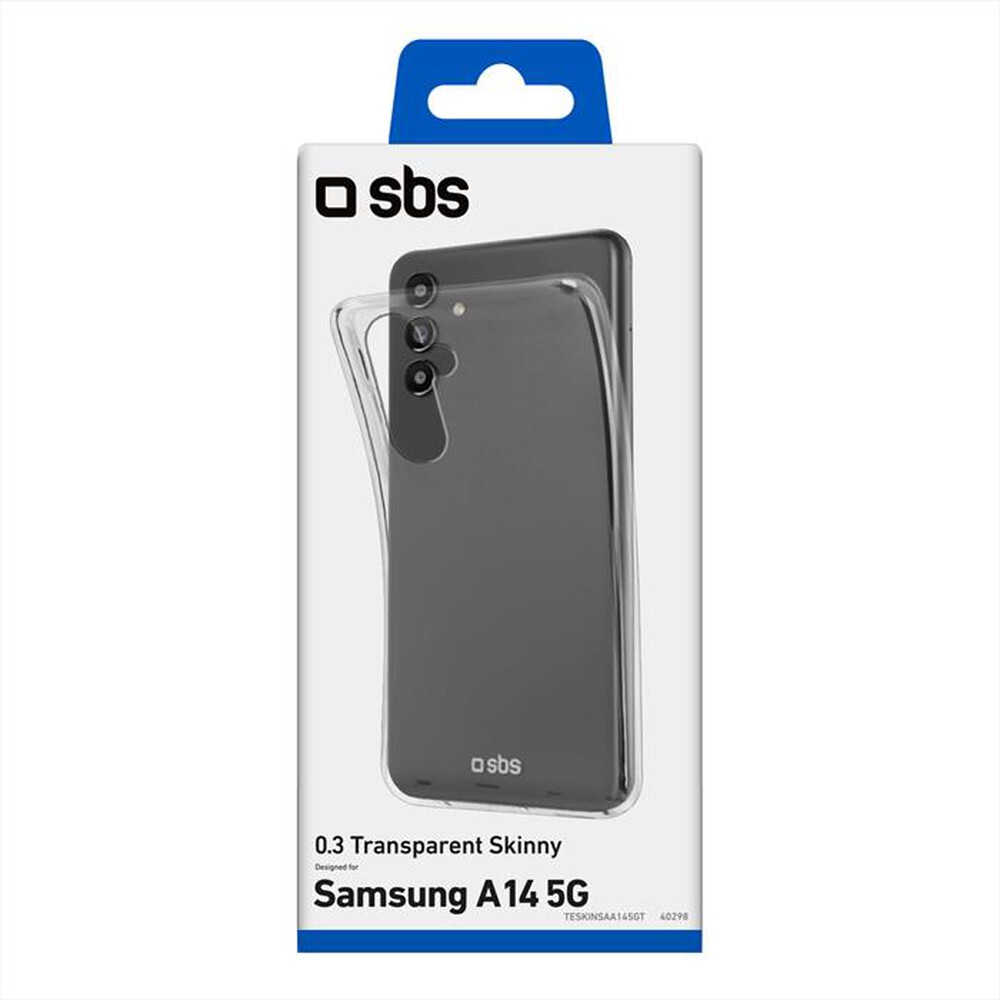 "SBS - Cover skinny TESKINSAA145GT per Samsung A14 5G-Trasparente"