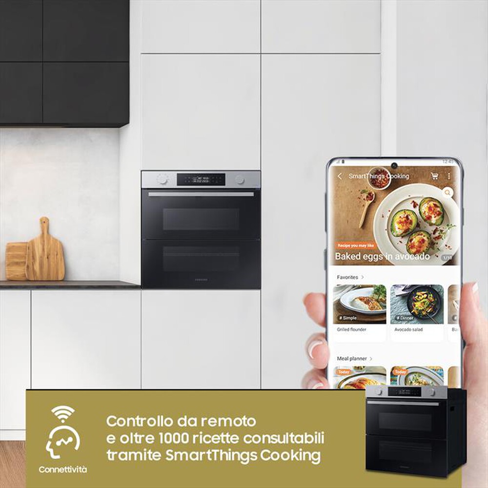 "SAMSUNG - Forno incasso elettrico NV7B45403BS/U5 Classe A+-STSS Nero"