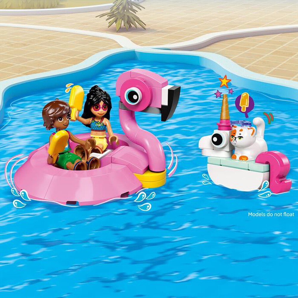 "LEGO - POOL PARTY CON UNICORNO E FENICOTTERO-,"