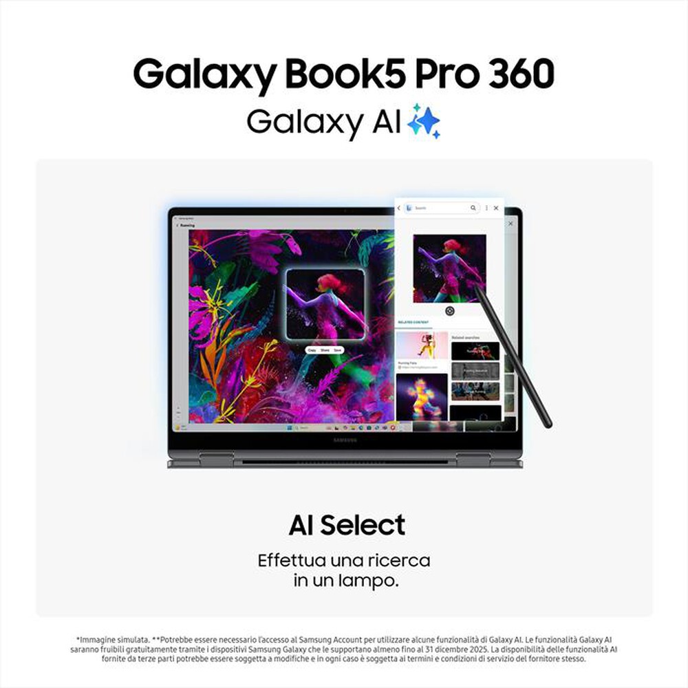 Immagine del prodotto SAMSUNG - GALAXY BOOK5 PRO 360-Gray