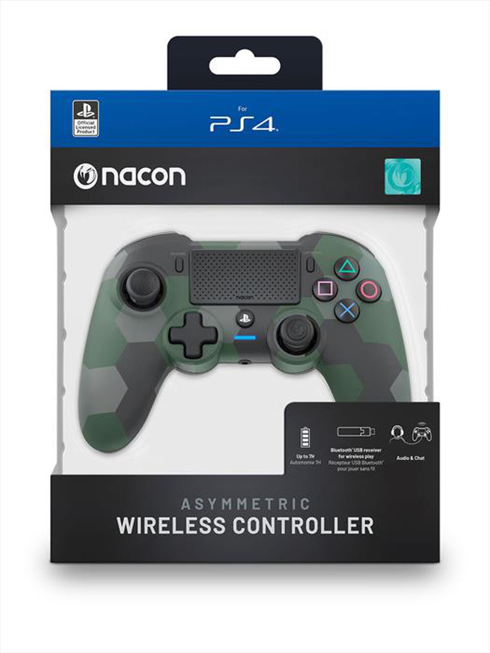 Immagine del prodotto NACON - ASYMMETRIC WRLS CONTROLLER PS4-CAMO GREEN