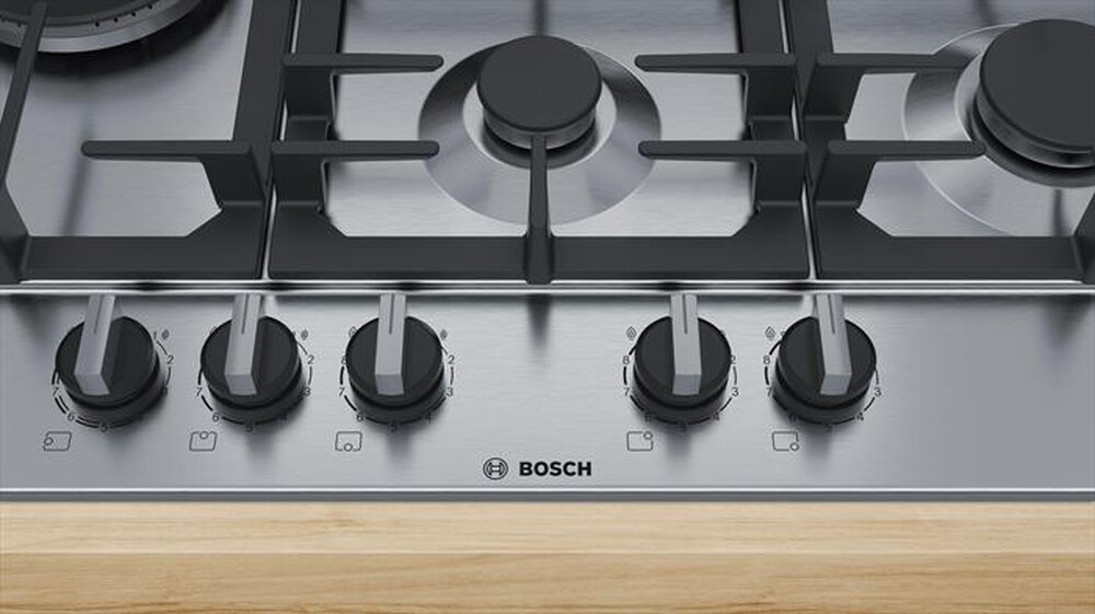 "BOSCH - Piano cottura a gas PCS7A5B90 5 fuochi 75cm-Acciaio inox"