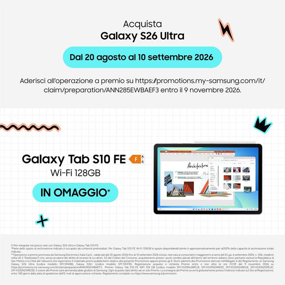 Immagine del prodotto SAMSUNG - Smartphone Galaxy S26 Ultra 512GB/12GB-Cobalt Violet