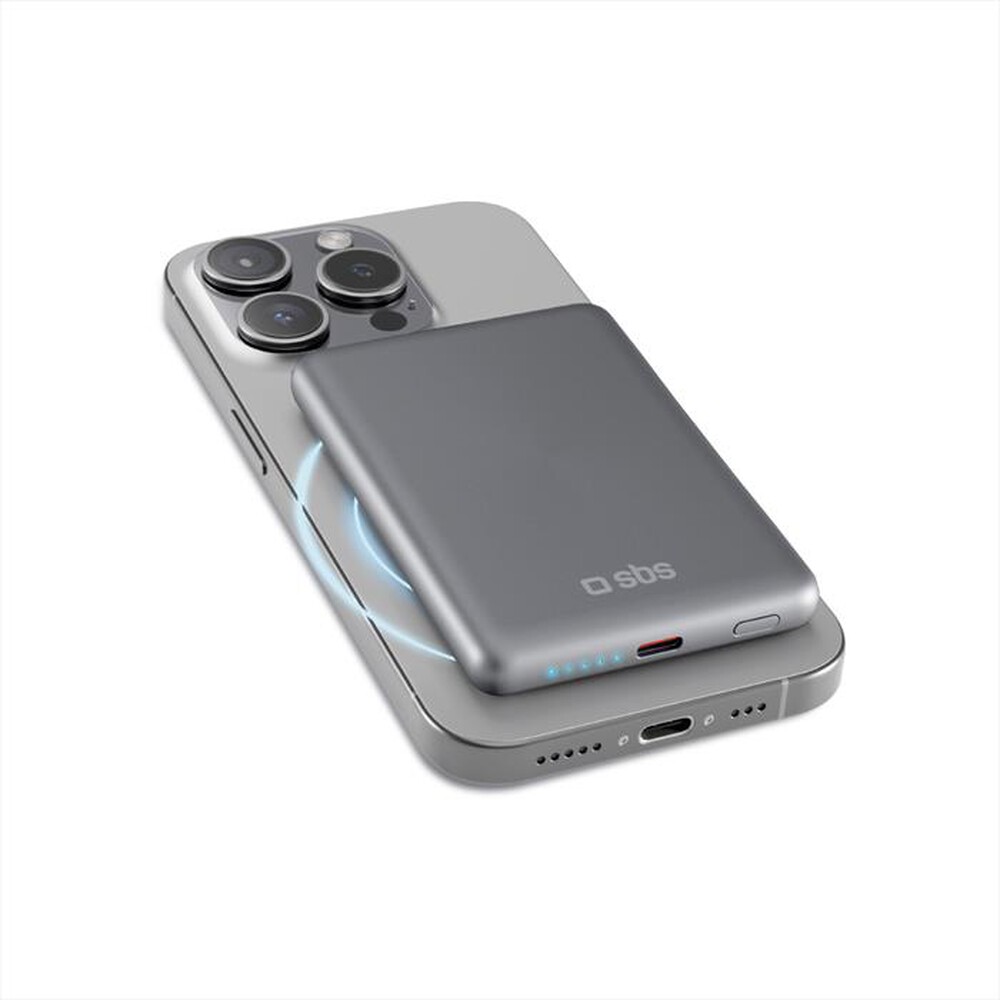 "SBS - Powerbank MagSafe TEBB5000MAGSLIM-Grigio"