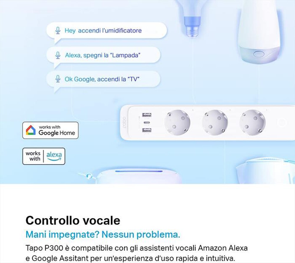 Immagine del prodotto TP-LINK - TAPO P300 SMART WI-FI POWER STRIP